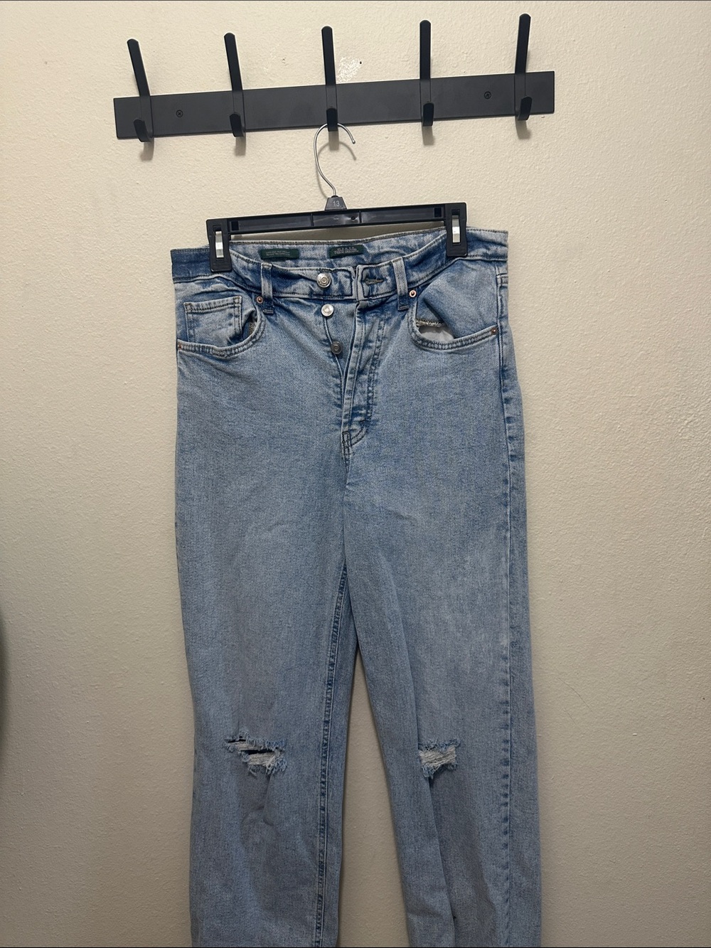 wild fable Light Wash High-Rise Distressed Jeans